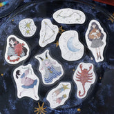 Constellation Girls Foil-stamped Flake Seal - Scorpio, Sagittarius & Capricorn - Techo Treats
