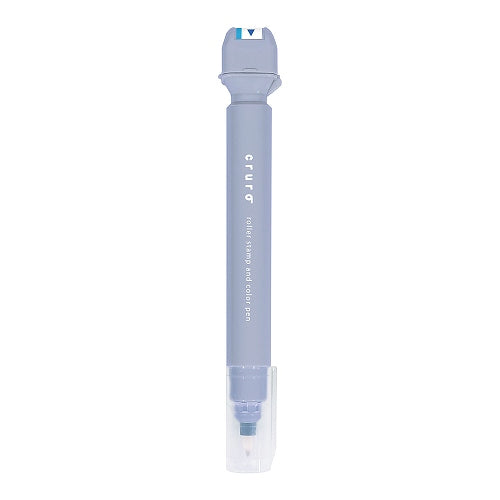 cruro Rolling Stamp Pen - Smoky Blue (Arrow Pattern)