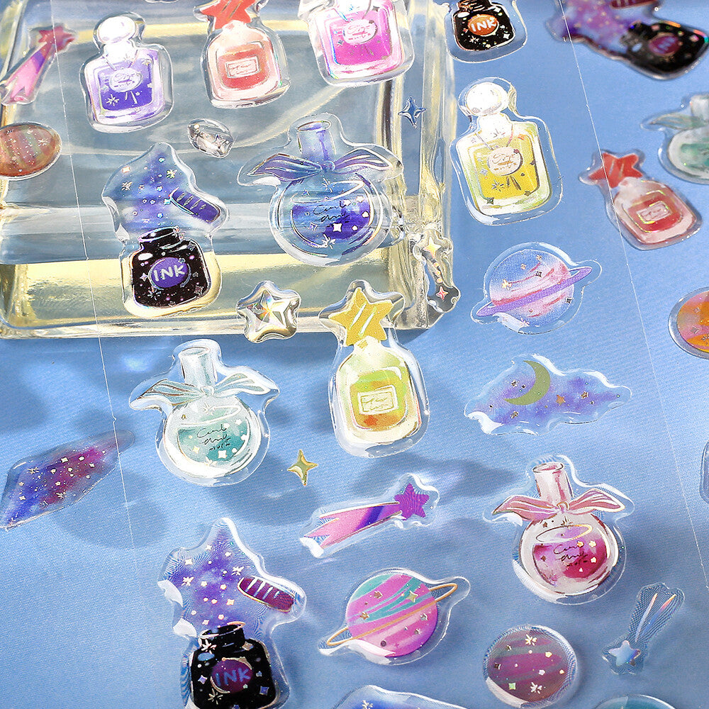 Crystal Seal Epoxy Sticker - Cosmos Perfume - Techo Treats