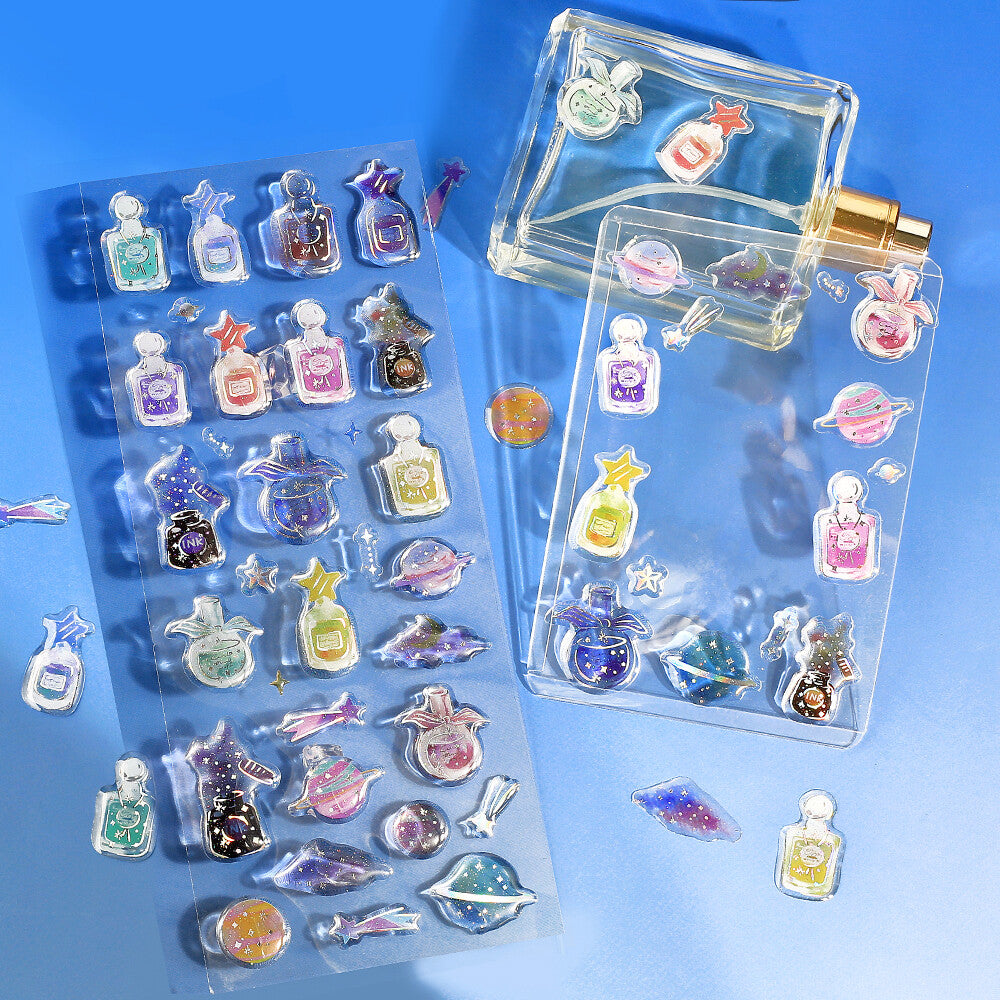 Crystal Seal Epoxy Sticker - Cosmos Perfume - Techo Treats