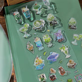 Crystal Seal Epoxy Sticker - Japanese Cafe A La Mode - Techo Treats