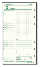 Davinci 2024 Dated Refill - Bible Size - Daily - Techo Treats