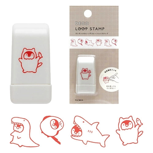 EL COMMUN Deco Loop Rolling Stamp - Cosplay Penguin - Default Title by Techo Treats Stationery