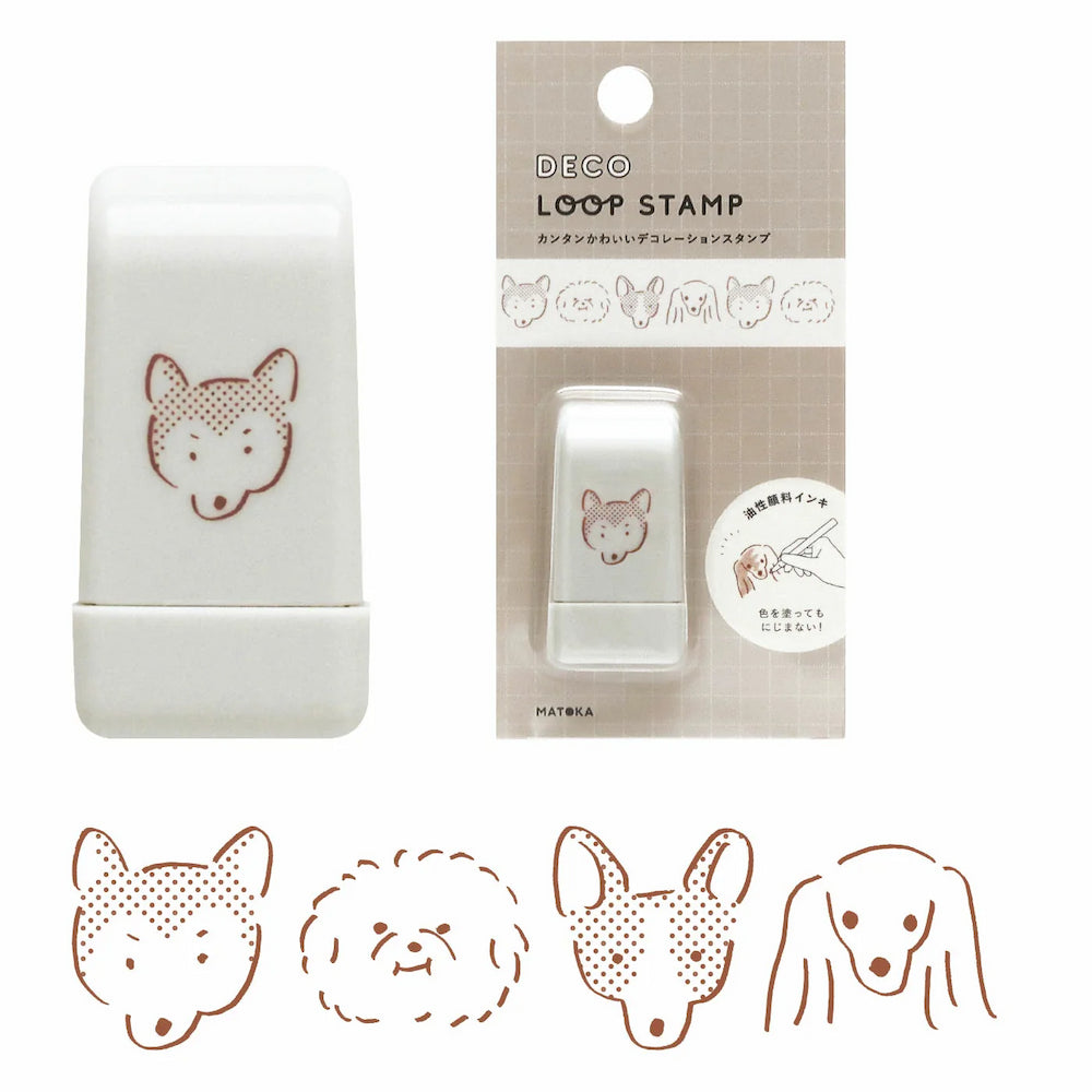 EL COMMUN Deco Loop Rolling Stamp - Dog Face - Techo Treats