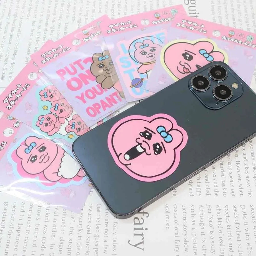 Ensky Opanchu Usagi Panty Rabbit Mini Die-cut Sticker (9) - Default Title by Techo Treats Stationery