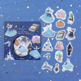 Fairy Tale Foil-stamped Flake Seal - Cinderella - Techo Treats