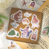 Fairy Tale Foil-stamped Flake Seal - Red Riding Hood - Techo Treats
