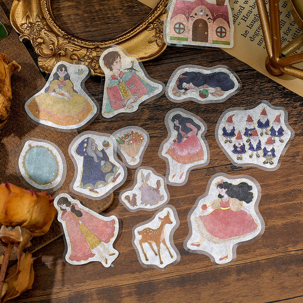 Fairy Tale Foil-stamped Flake Seal - Snow White - Techo Treats