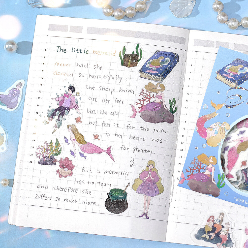 Fairy Tale Foil-stamped Flake Seal - The Little Mermaid - Techo Treats