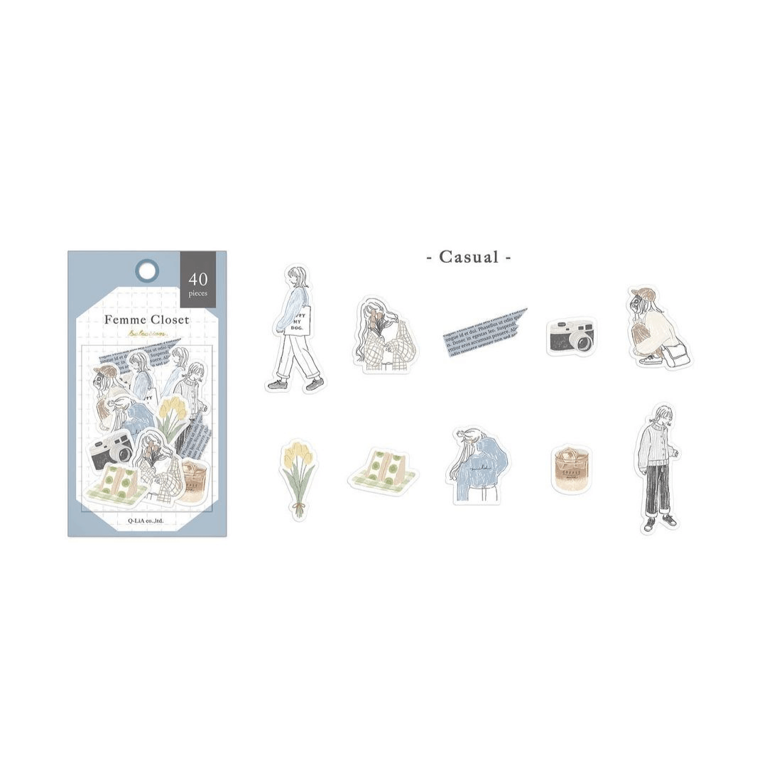 Femme Closet Flake Stickers - Casual - Techo Treats