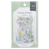 Femme Closet Flake Stickers - Retro Garden - Techo Treats