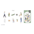 Femme Closet Flake Stickers - Trad - Techo Treats