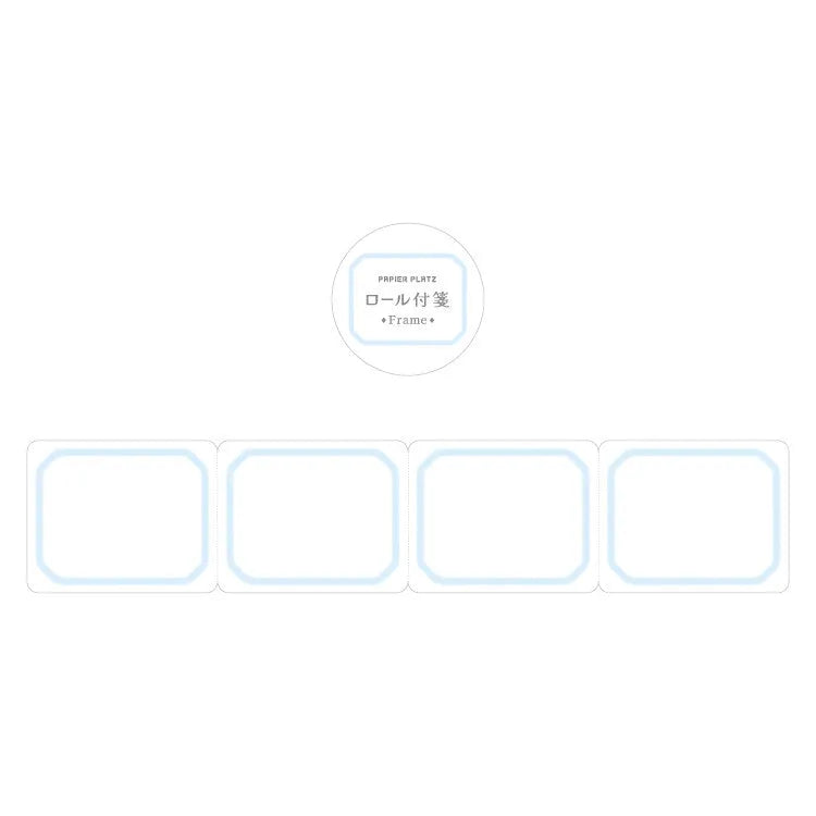 Frame Roll Sticky Notes (6 colors) (Gift) - Papier Platz - Blue by Techo Treats Stationery