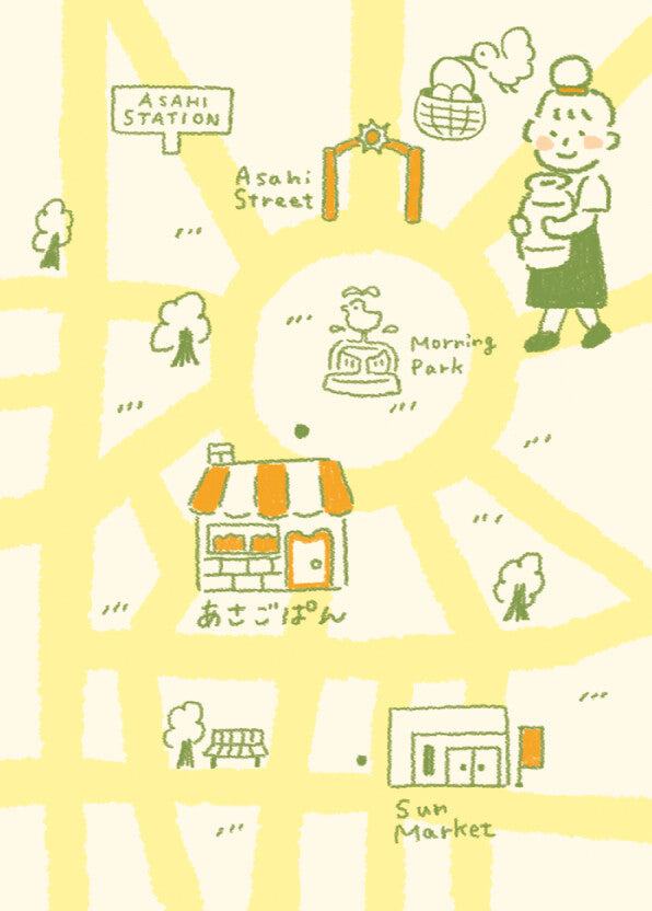 Freshly Baked Bread Town Deco Seal - Asago Pan (Toast) - Furukawa Shiko - Default Title by Techo Treats Stationery