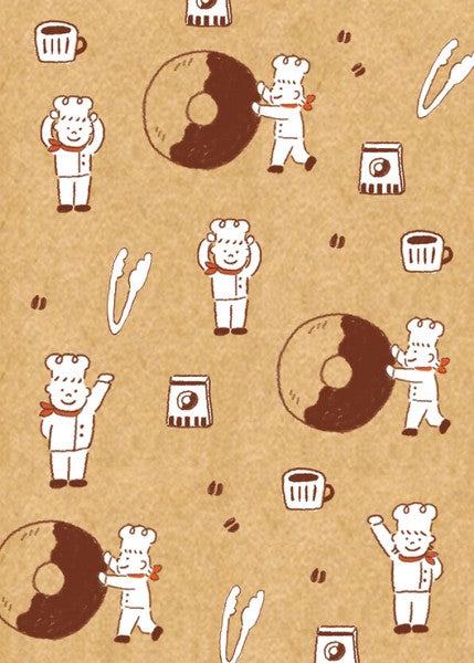 Freshly Baked Bread Town Deco Seal - Nico Nico Marupan (Donut) - Furukawa Shiko - Default Title by Techo Treats Stationery