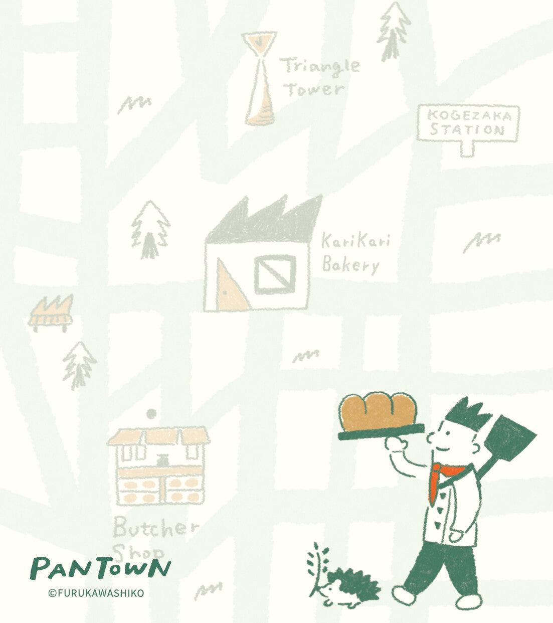 Freshly Baked Bread Town Memo Pad - Kari Kari Bakery (Baguette) - Furukawa Shiko - Default Title by Techo Treats Stationery