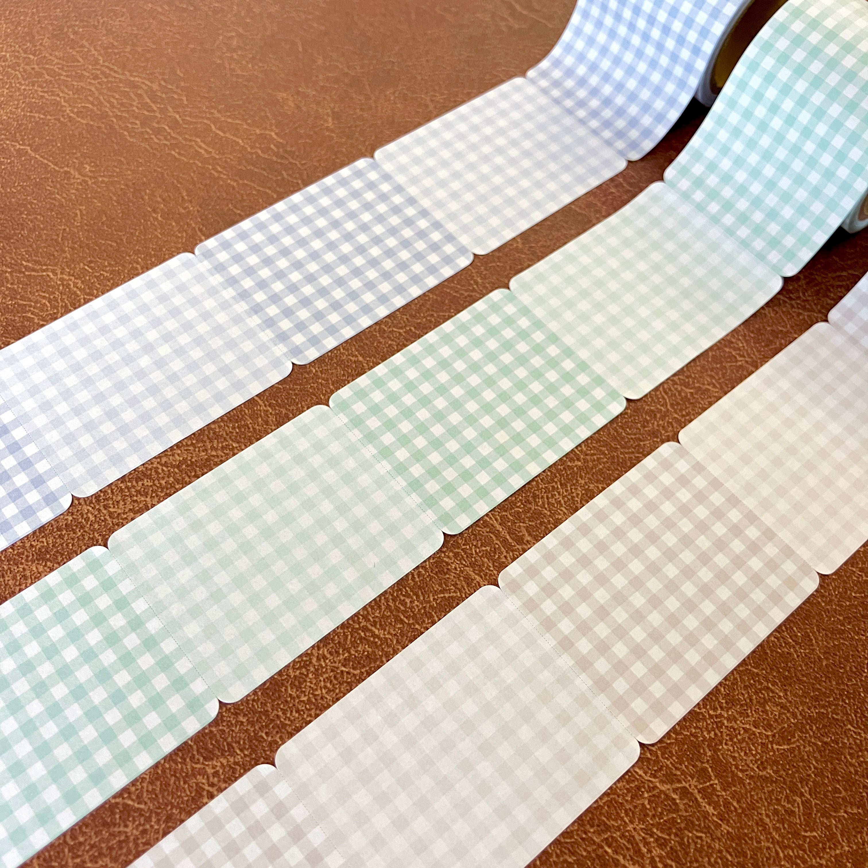 Gingham Check Roll Sticky Notes (6 colors) - Techo Treats