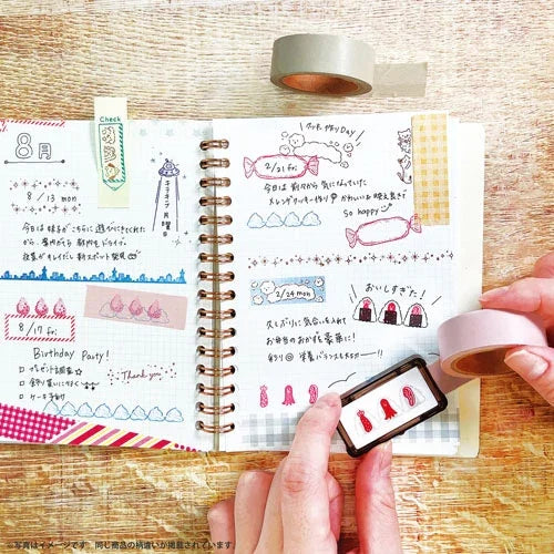 Hancoco deco 2-in-1 Layer Stamp - Thank You Candy - Kutsuwa - Default Title by Techo Treats Stationery