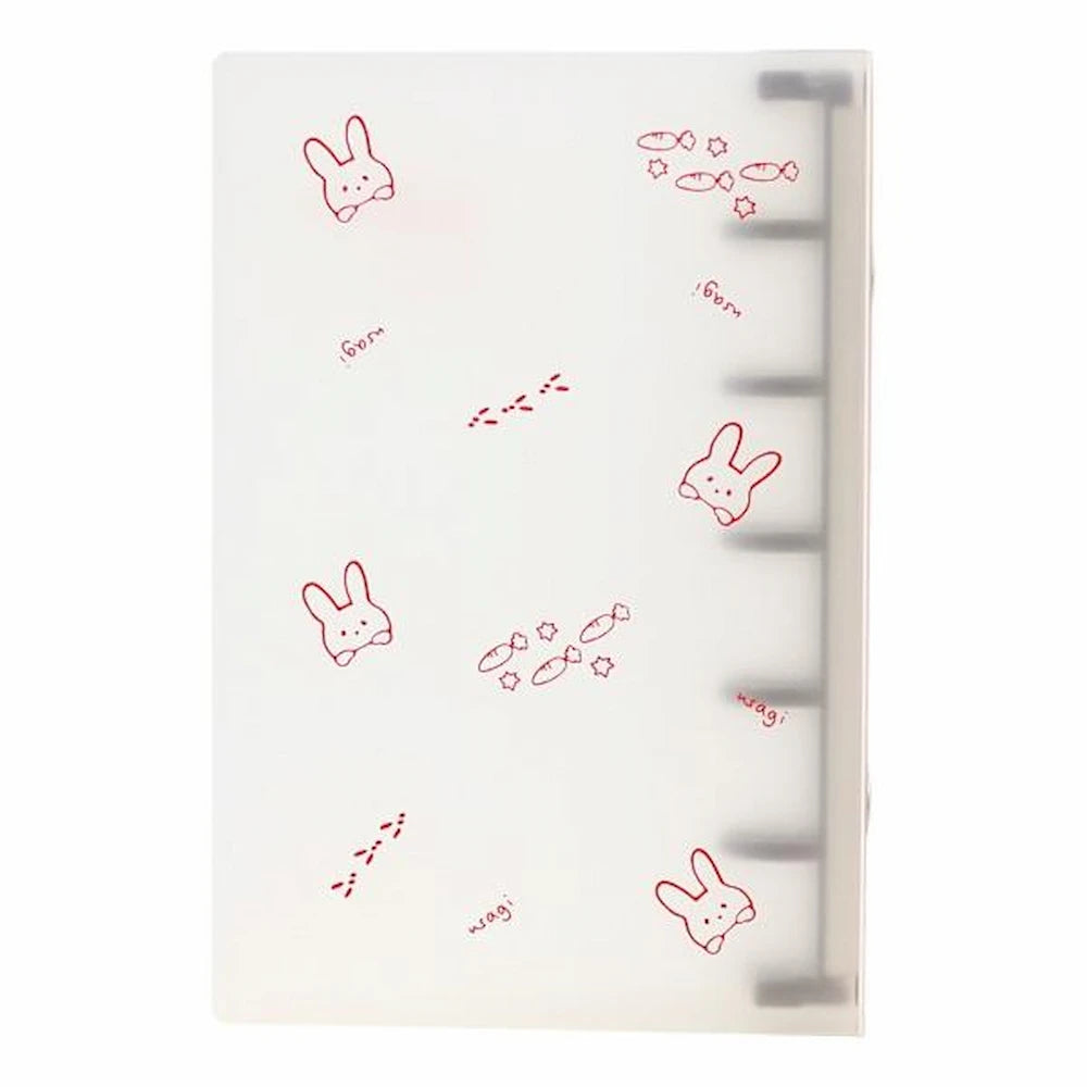 iikagen Series Micro 5 Mini Binder - Rabbit - Nagahashi Printing - Default Title by Techo Treats Stationery