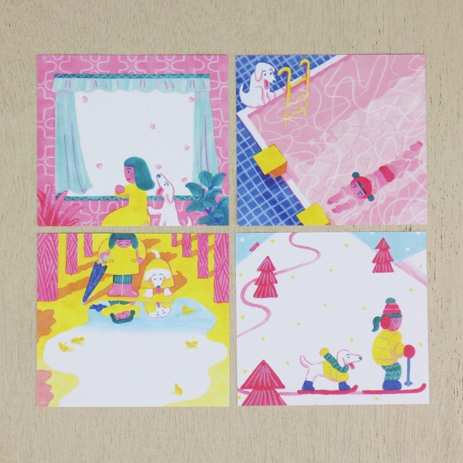 ITOI YUKI Block Memo - Bow! Year - cozyca products - Default Title by Techo Treats Stationery