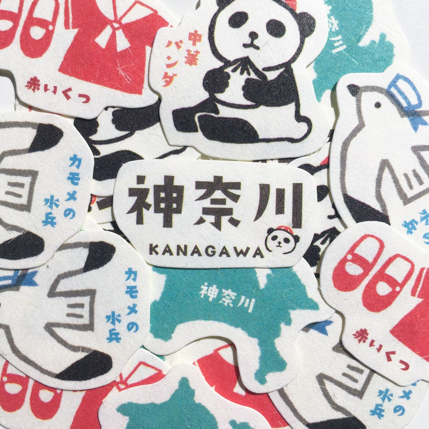 Japan Trip Washi Flake Seal - Kanagawa - Techo Treats