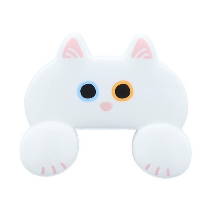 JITTOME Cat Shape Die-cut Clip - White - Techo Treats
