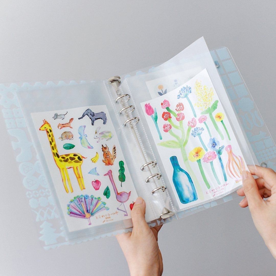 King Jim HITOTOKI Otonano Seal Collection - A5 Binder - Pink (Gift) - Default Title by Techo Treats Stationery