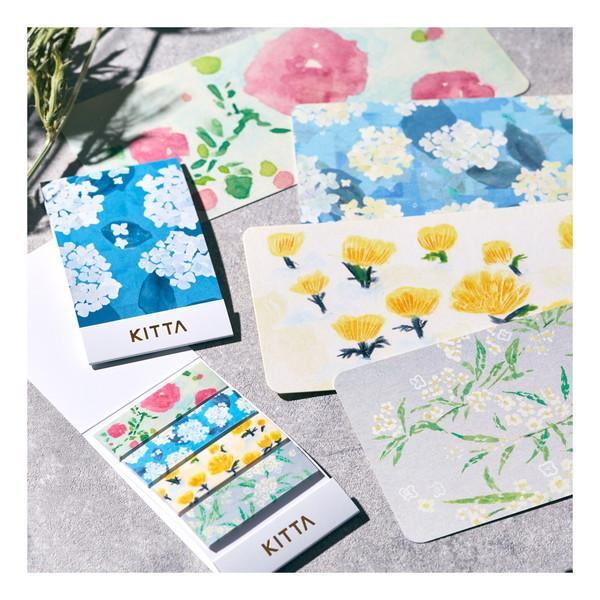 King Jim KITTA Masking Tape Vol. 13 - Basic - Flower 7 - Default Title by Techo Treats Stationery