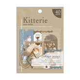 Kitterie Stamp-like Flake Stickers - Utatane Coffee - Techo Treats