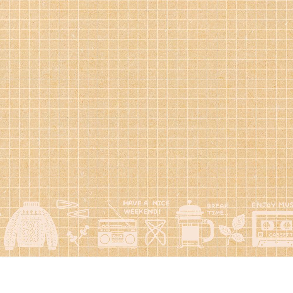 Kleid x eric String-tie Notebook - Camel - Techo Treats
