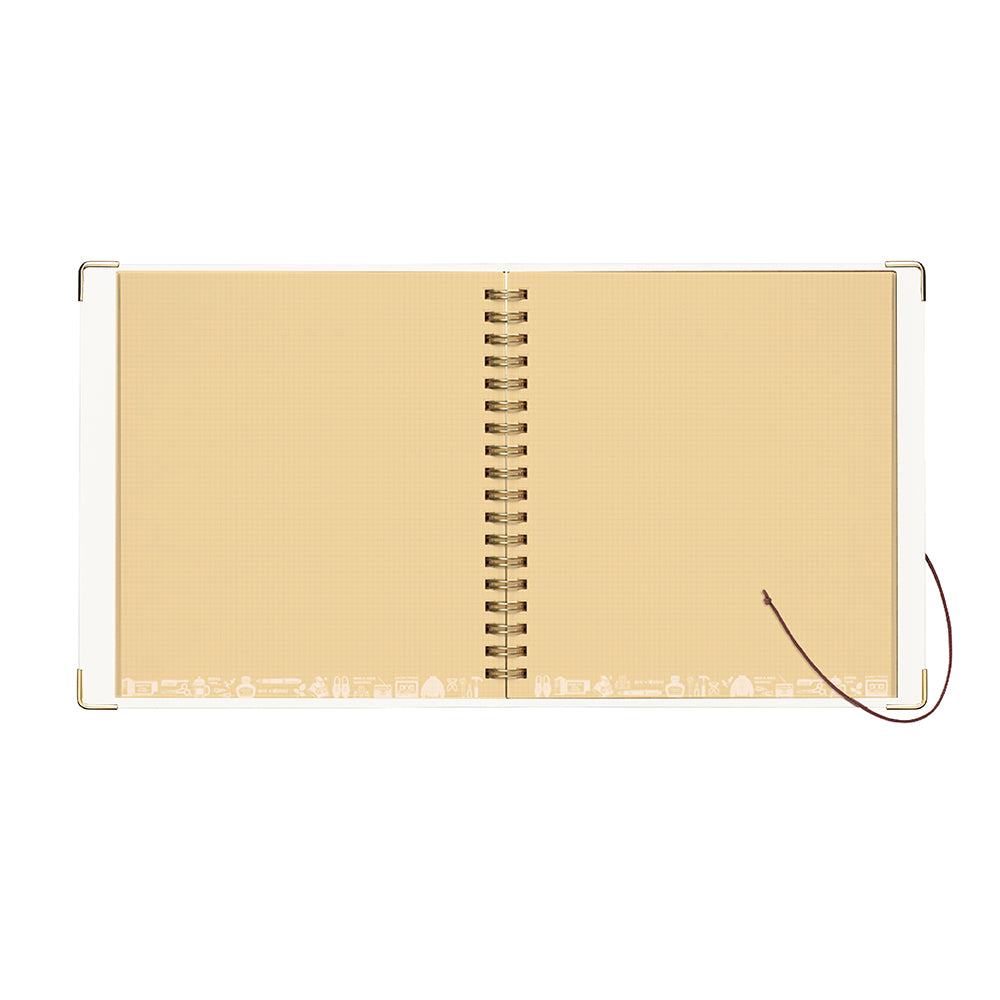 Kleid x eric String-tie Notebook - White - Techo Treats
