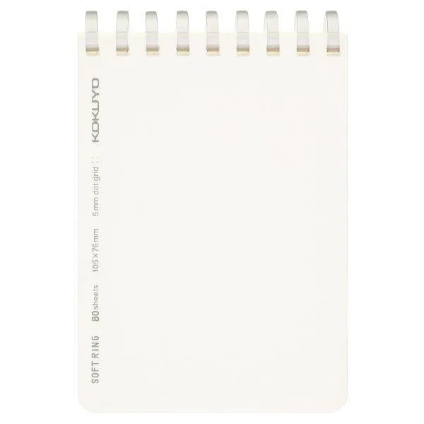 KOKUYO Soft Ring A7 Memo (Dot Grid) - Transparent - Default Title by Techo Treats Stationery