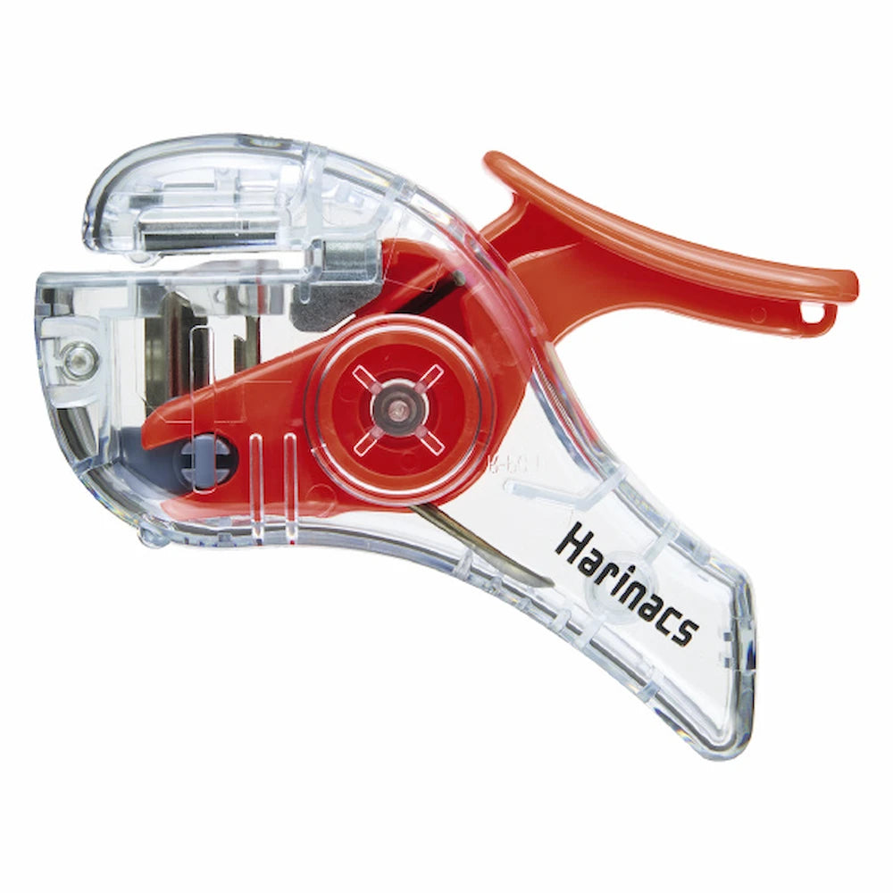 KOKUYO TRANSPARENT MECHANISM Series Stapleless Stapler Harinacs - Red - Default Title by Techo Treats Stationery