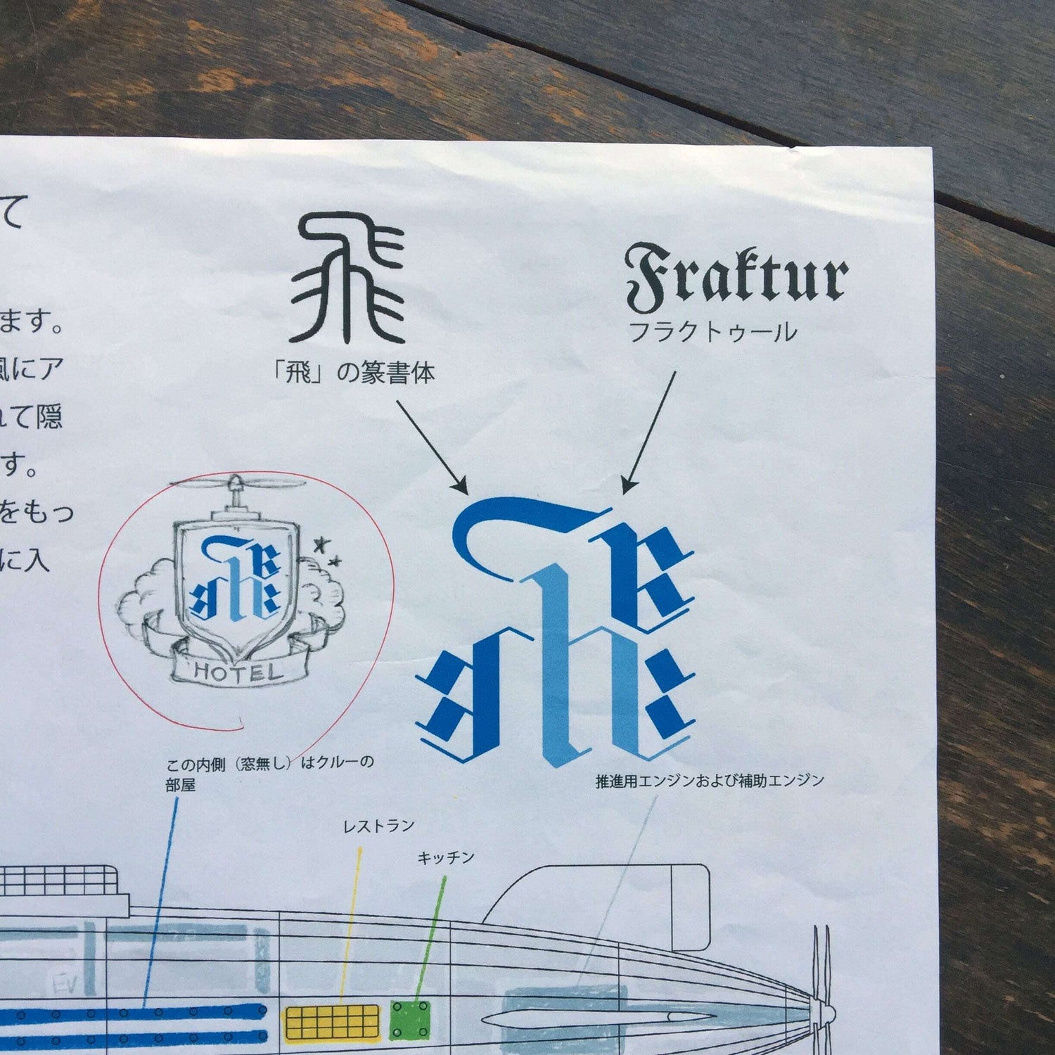 Kyupodo - Airship Hotel Letter Pad - Techo Treats