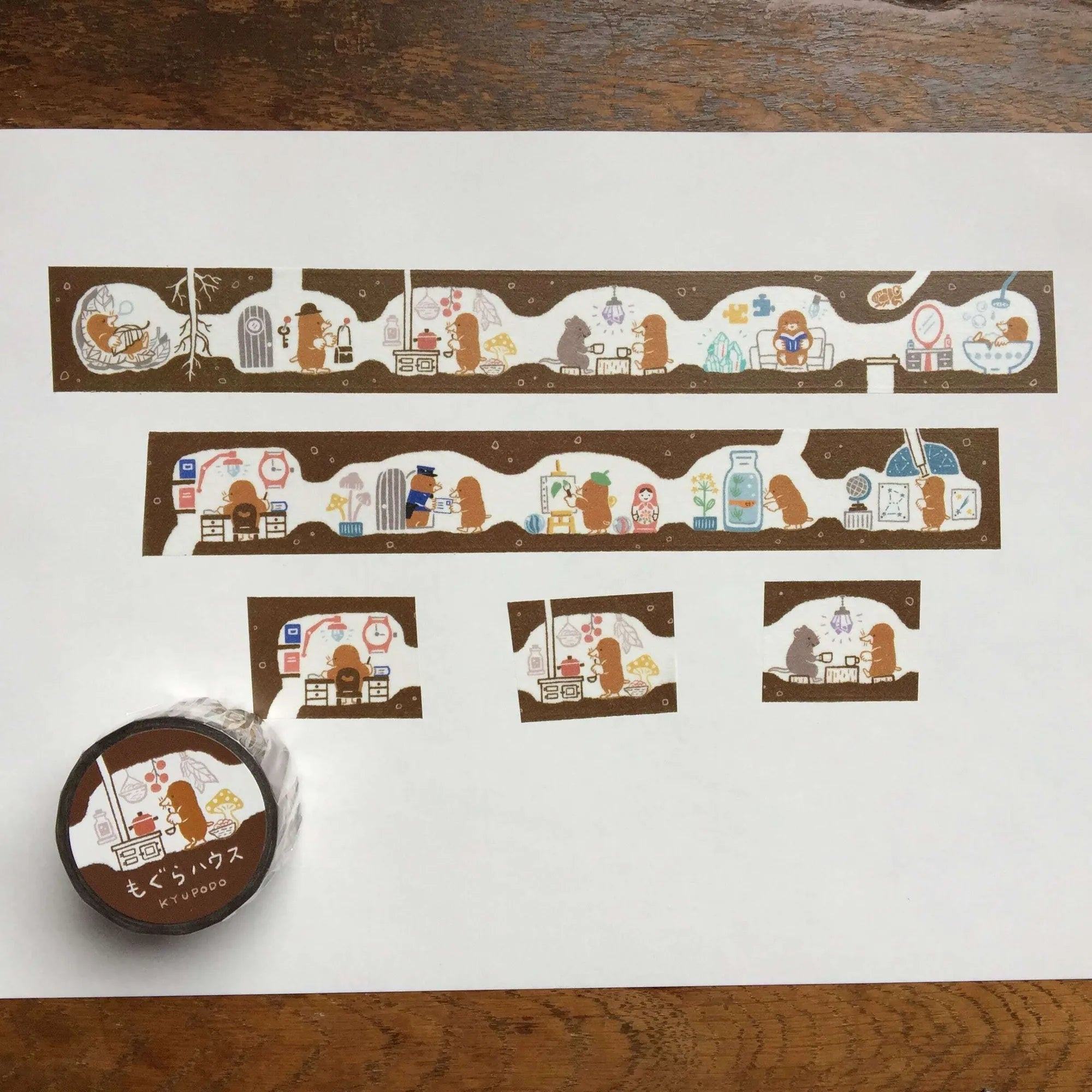 Kyupodo - Masking Tape - Mogura House - Techo Treats