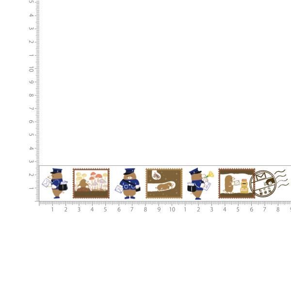LIFE Kyupodo Masking Tape - Mogura Post Office - Default Title by Techo Treats Stationery