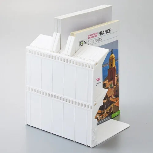 LIHIT LAB Firm Bookend - A4 Large Size (2 colors) - White by Techo Treats Stationery