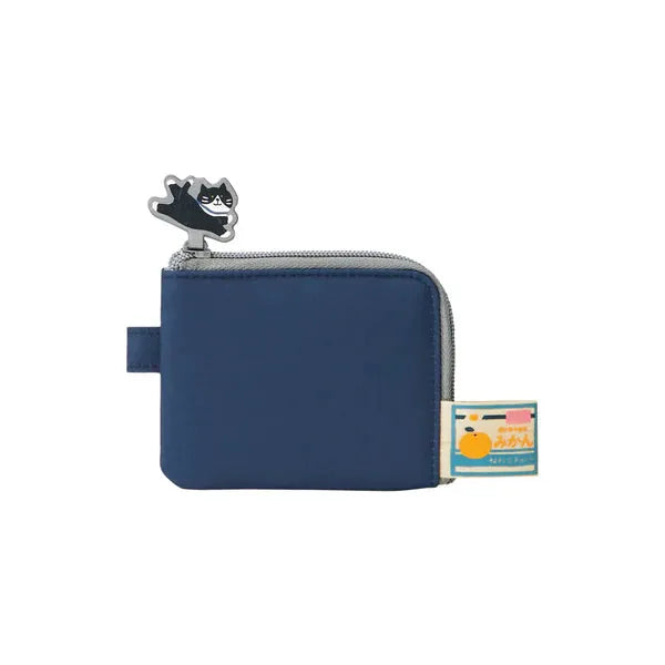 LIHIT LAB Flat Card Pouch - Indigo Blue - Cat&
