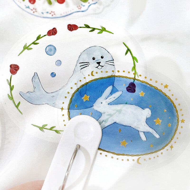 Maiden Brooch Clear Seal - Animal - Techo Treats