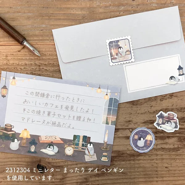 Mattari Animals Flake Stickers (Day) - Penguin - NB Co - Default Title by Techo Treats Stationery