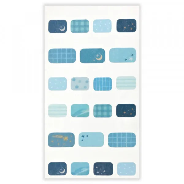Mattari Animals Sticker Sheet (Night) - Penguin