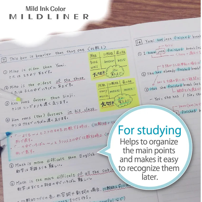 MILDLINER Highlighter - Basic Colors (2 colors)