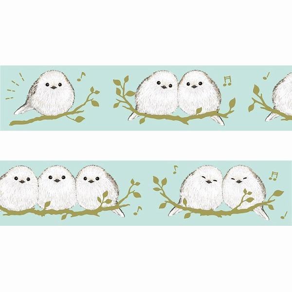 MILINA Masking Tape - Shimaenaga Long-tailed Tit - Papier Platz - Default Title by Techo Treats Stationery