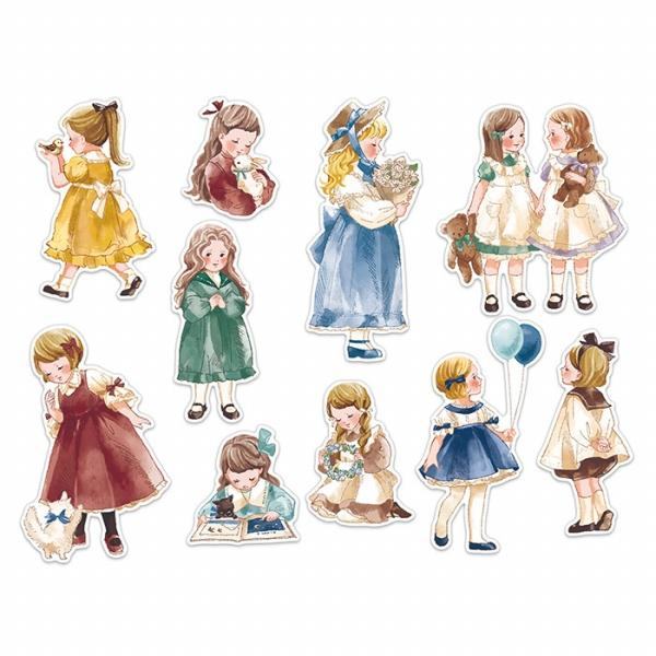 MIND WAVE Amie Sticker - Antique Girl - Default Title by Techo Treats Stationery