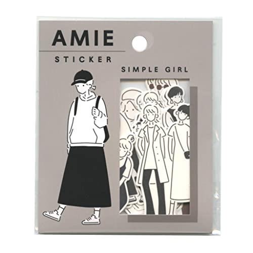 MIND WAVE Amie Sticker - Simple Girl - Default Title by Techo Treats Stationery