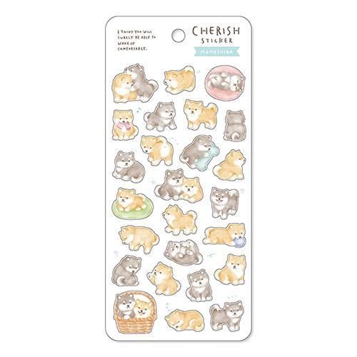MIND WAVE Cherish Sticker - Mame Shiba - Default Title by Techo Treats Stationery