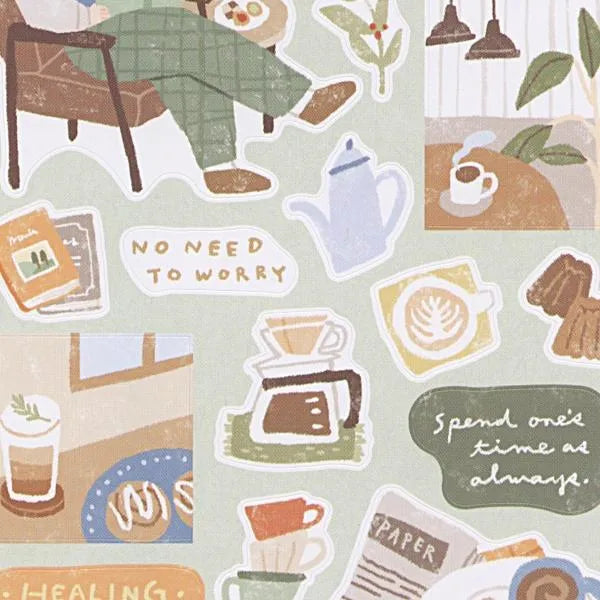 MIND WAVE Just Chilling Sticker - I made coffee - Default Title by Techo Treats Stationery