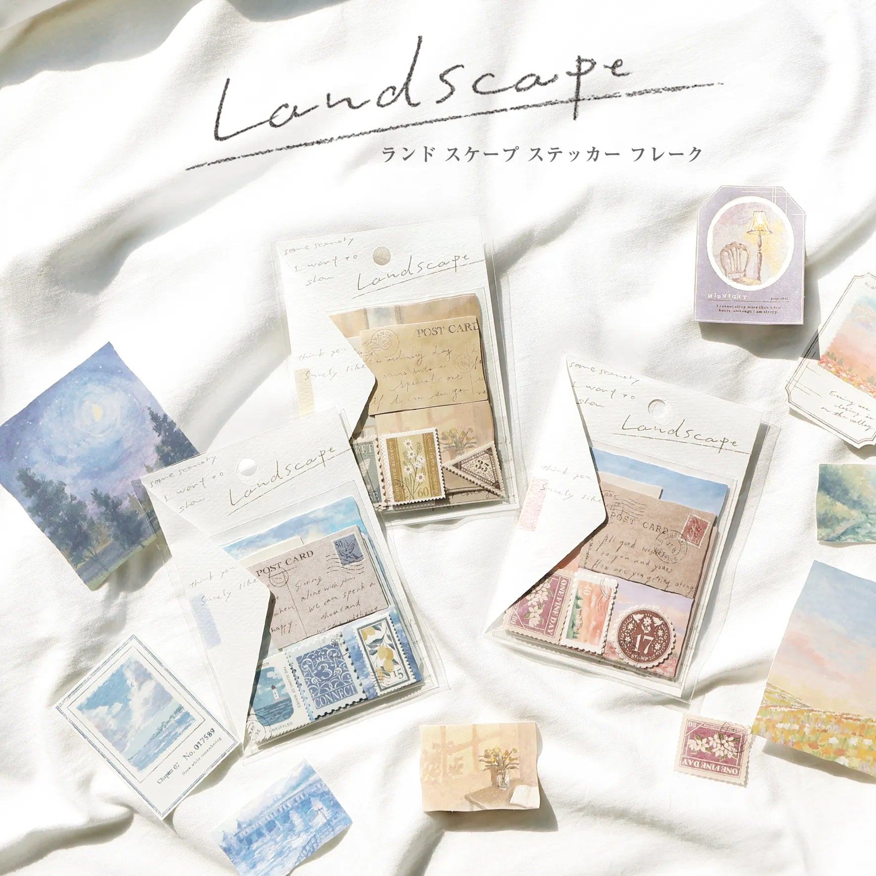 MIND WAVE Landscape Series Flake Sticker - Morning Calm - Default Title by Techo Treats Stationery