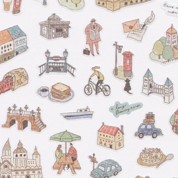 MIND WAVE machi map Sticker - Brown City - Default Title by Techo Treats Stationery