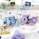 Mix Seal Photo Flake Stickers - Purple Misty - Techo Treats